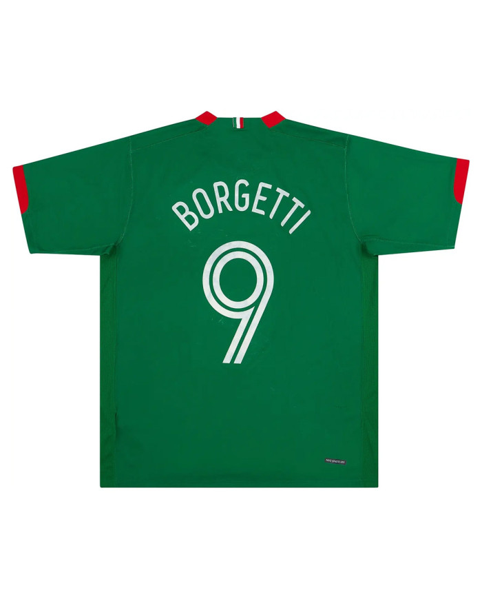 BORGETTI 9 Retro Mexico Home Jersey World Cup 2006