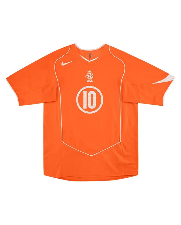 V.NISTELROOY 10 Netherlands Retro Jersey Home EURO 2004