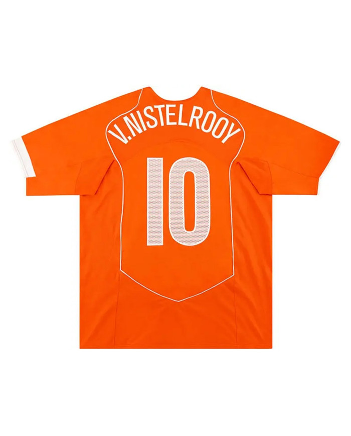 V.NISTELROOY 10 Netherlands Retro Jersey Home EURO 2004