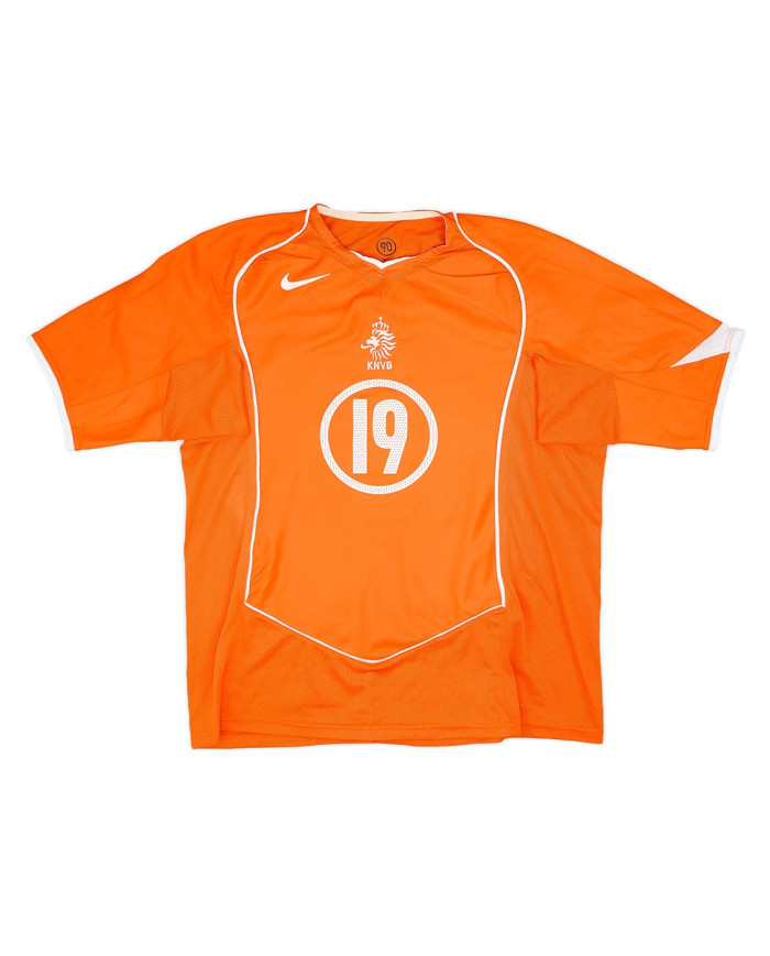 ROBBEN 19 Netherlands Retro Jersey Home EURO 2004