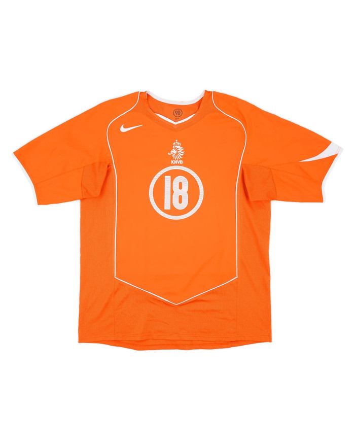 V.PERSIE 18 Netherlands Retro Jersey Home EURO 2004