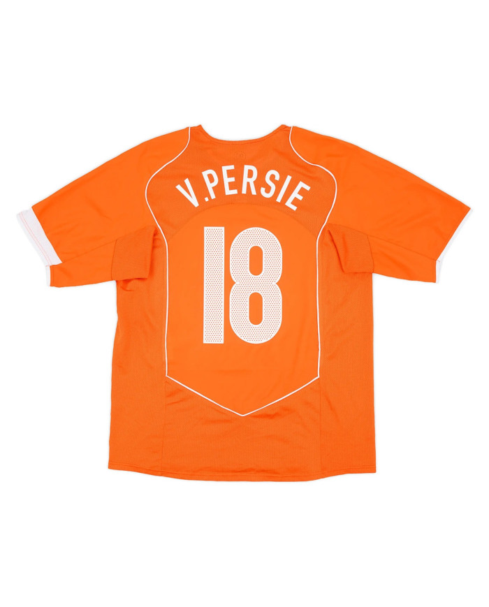V.PERSIE 18 Netherlands Retro Jersey Home EURO 2004
