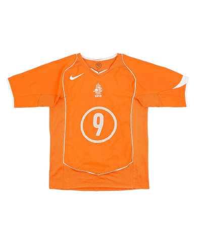 KLUIVERT 9 Netherlands Retro Jersey Home EURO 2004 KLUIVERT 9 Netherlands Retro Jersey Home EURO 2004