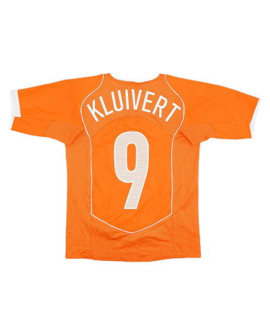 KLUIVERT 9 Netherlands Retro Jersey Home EURO 2004 KLUIVERT 9 Netherlands Retro Jersey Home EURO 2004