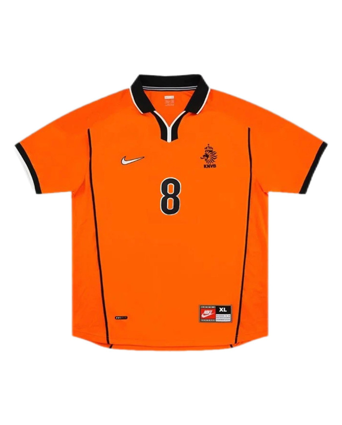 BERGKAMP 8 Retro Netherlands Home Jersey World Cup 1998