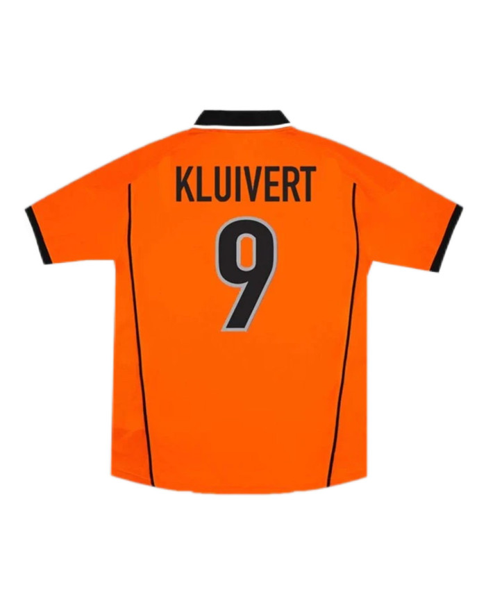 KLUIVERT 9 Retro Netherlands Home Jersey World Cup 1998