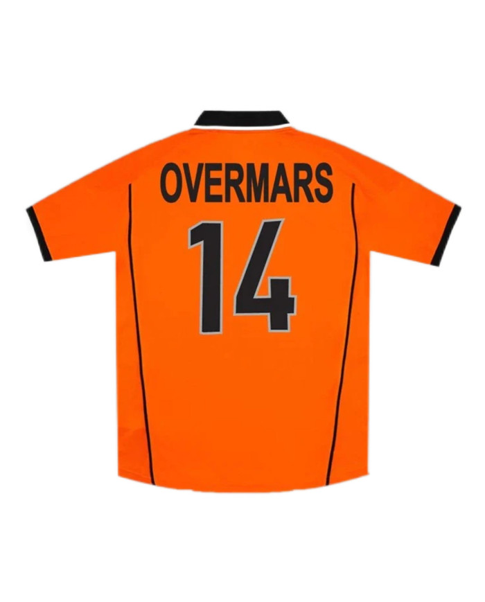 OVERMARS 14 Retro Netherlands Home Jersey World Cup 1998