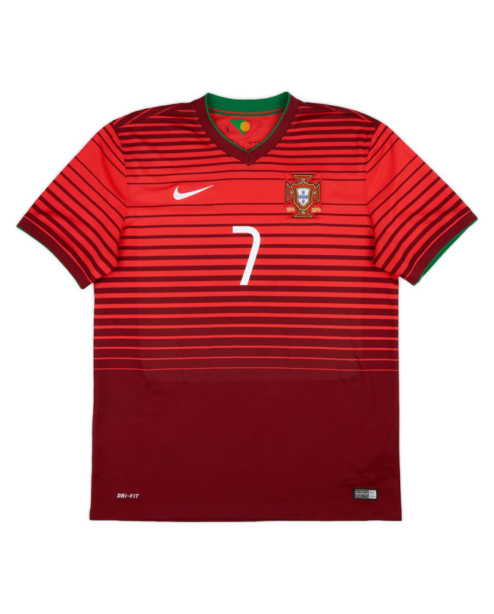 RONALDO 7 Retro Portugal Home Jersey 2014