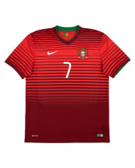 RONALDO 7 Retro Portugal Home Jersey 2014