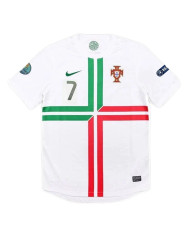 Portugal Ronaldo 7 Retro Jersey Away Euro Cup 2012
