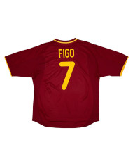 FIGO 7 Retro Portugal Home Jersey Euro Cup 2000