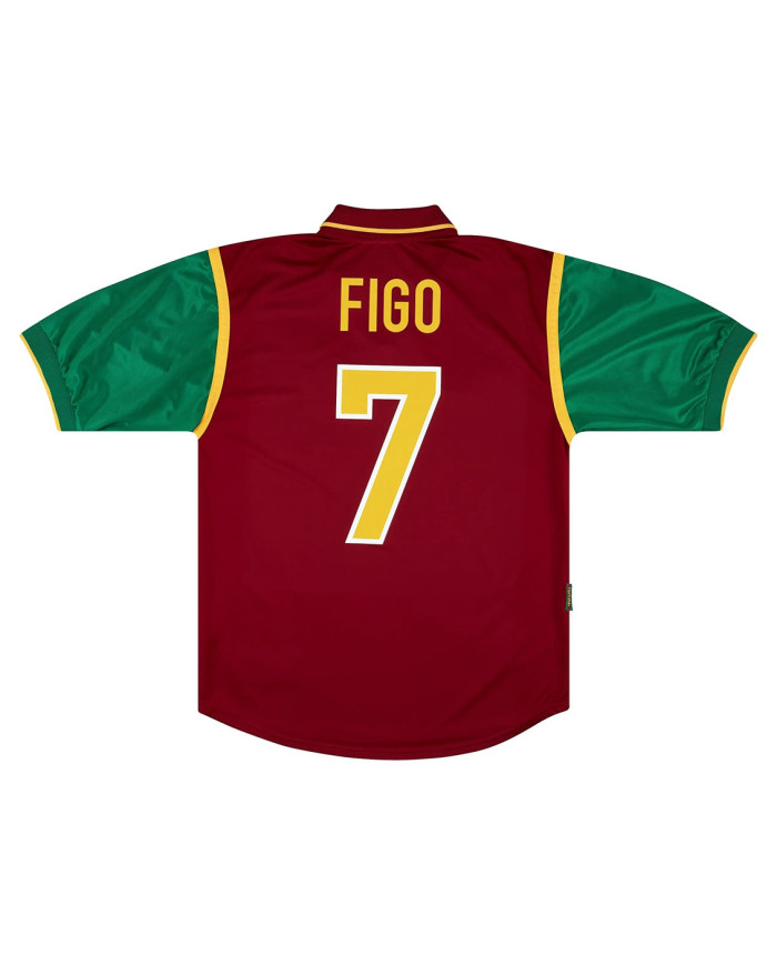 FIGO 7 Retro Portugal Home Jersey 1998
