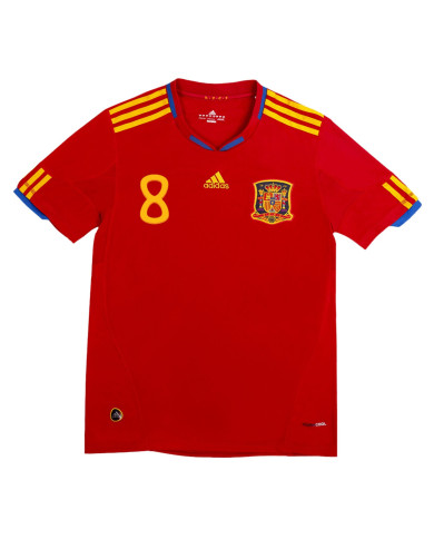 XAVI 8 Retro Spain Home Jersey 2010 XAVI 8 Retro Spain Home Jersey 2010