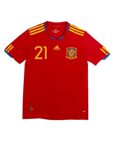 SILVA 21 Retro Spain Home Jersey 2010 SILVA 21 Retro Spain Home Jersey 2010