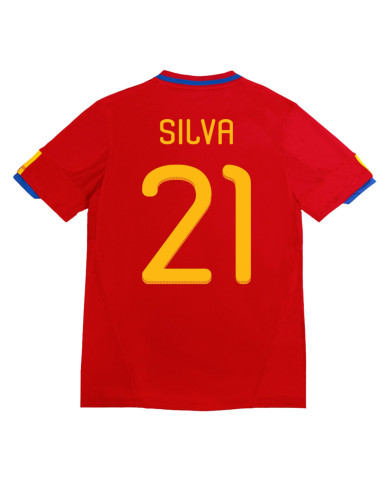 SILVA 21 Retro Spain Home Jersey 2010 SILVA 21 Retro Spain Home Jersey 2010