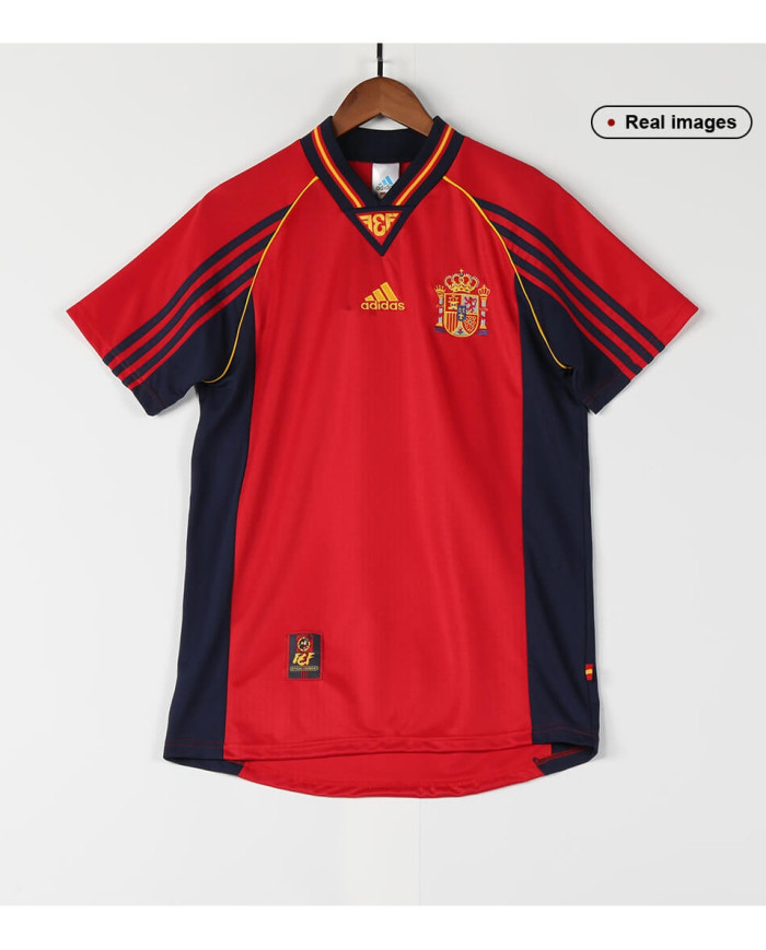 RAÚL 10 Retro Spain Home Jersey World Cup 1998