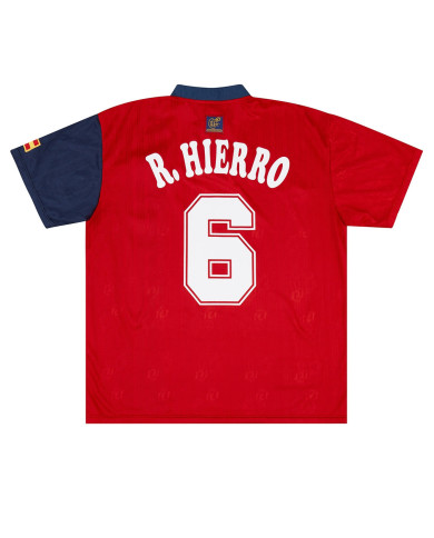 R. HIERRO 6 Retro Spain Home Jersey 1996 R. HIERRO 6 Retro Spain Home Jersey 1996