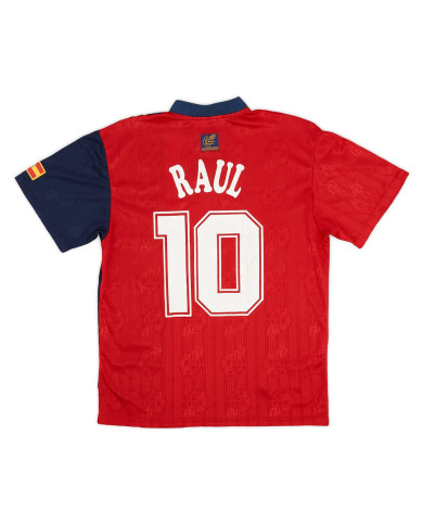 RAUL 10 Retro Spain Home Jersey 1996 RAUL 10 Retro Spain Home Jersey 1996