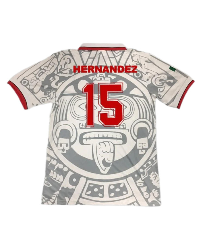 Mexico HERNANDEZ 15 Retro Jersey Away Replica World Cup 1998