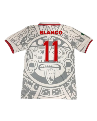 Mexico BLANCO 11 Retro Jersey Away Replica World Cup 1998 Mexico BLANCO 11 Retro Jersey Away Replica World Cup 1998