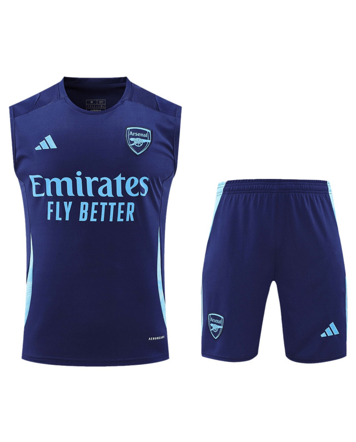 Arsenal Pre-Match Vest Kit(Jersey+Shorts) 2024/25