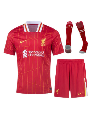 Liverpool Home Full Kit Jersey+Shorts+Socks 2024/25 Liverpool Home Full Kit Jersey+Shorts+Socks 2024/25