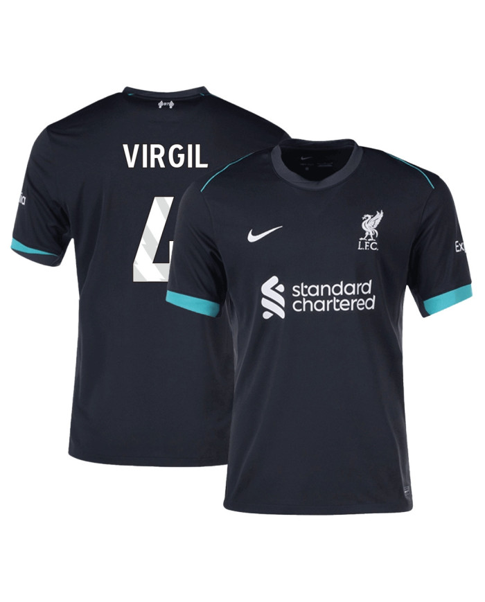 VIRGIL 4 Liverpool Away Jersey 2024/25