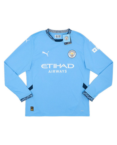 Manchester City Home Long Sleeve Jersey 2024/25 Manchester City Home Long Sleeve Jersey 2024/25