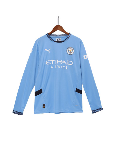 Manchester City Home Long Sleeve Jersey 2024/25 Manchester City Home Long Sleeve Jersey 2024/25