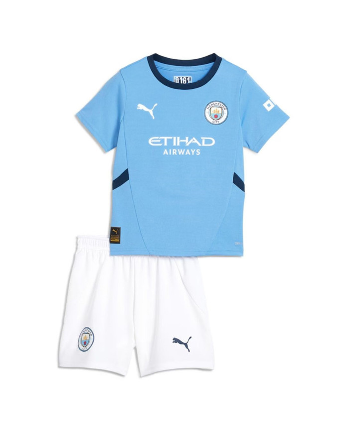 Kids Manchester City Home Jersey Kit 2024/25