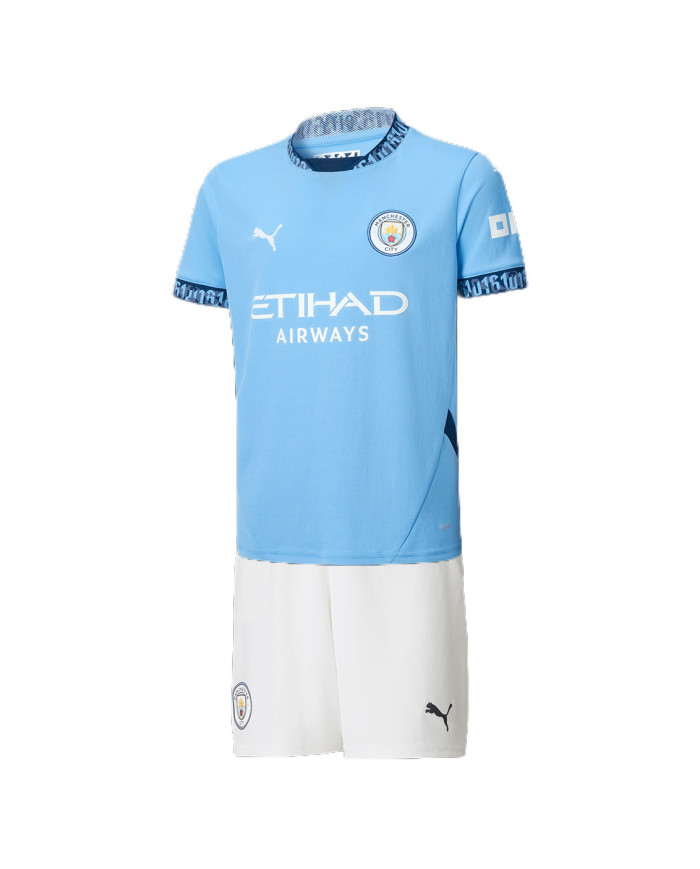Kids Manchester City Home Jersey Kit 2024/25