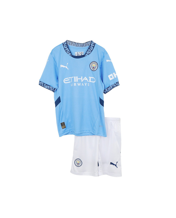 Kids Manchester City Home Jersey Kit 2024/25