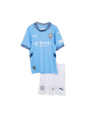 Kids Manchester City Home Jersey Kit 2024/25