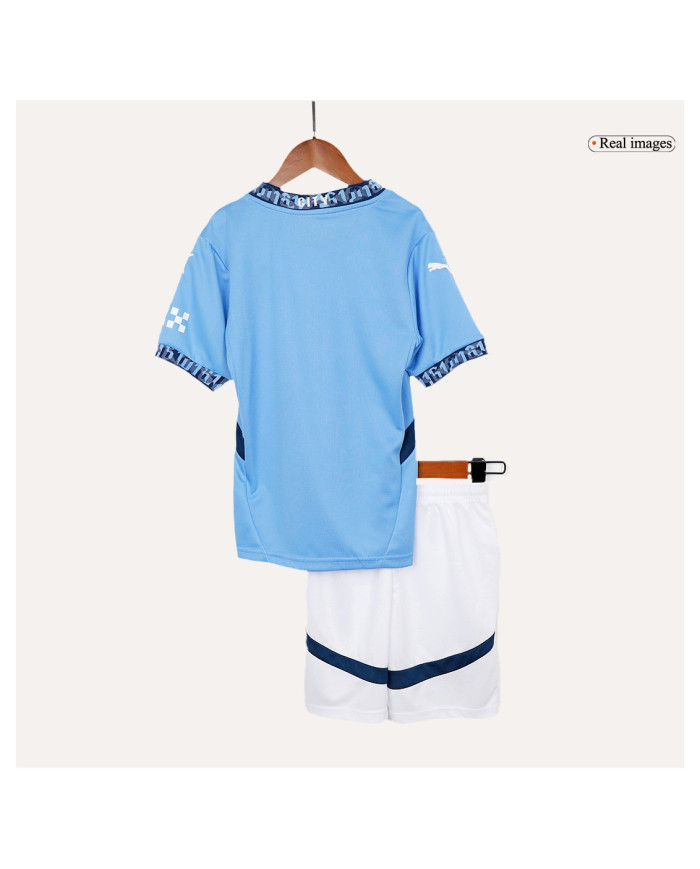 Kids Manchester City Home Jersey Kit 2024/25