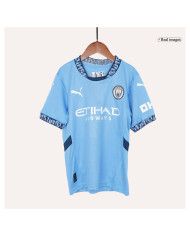 Kids Manchester City Home Jersey Kit 2024/25