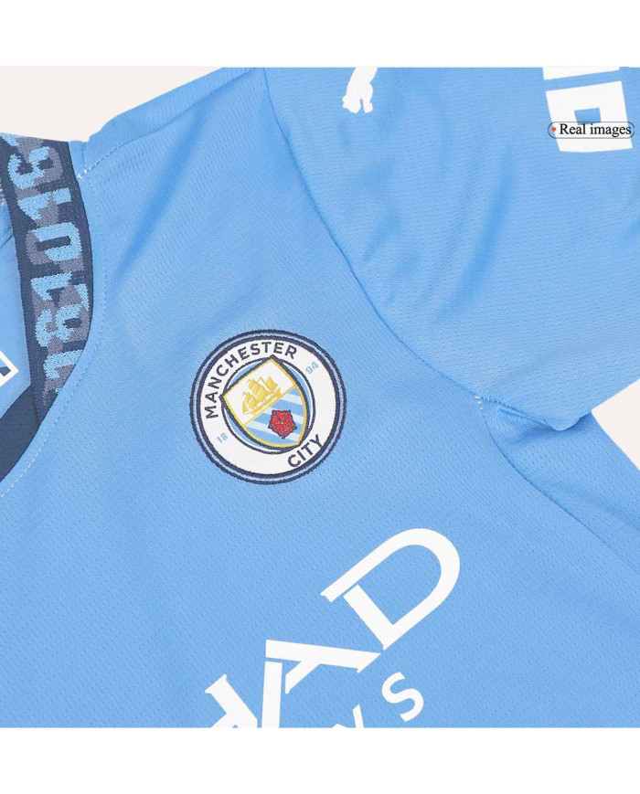 Kids Manchester City Home Jersey Kit 2024/25
