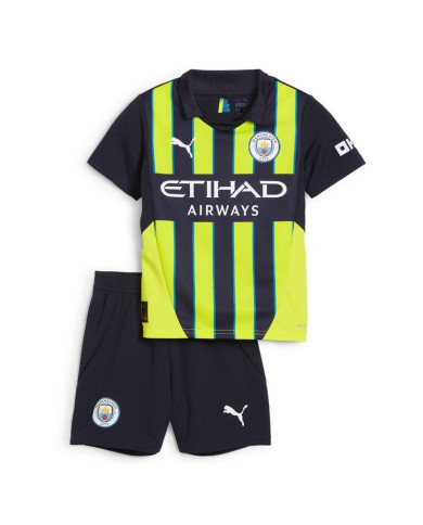 Kids Manchester City Away Kit Jersey+Shorts 2024/25 Kids Manchester City Away Kit Jersey+Shorts 2024/25
