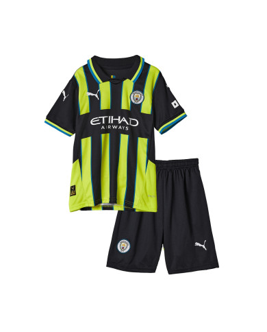 Kids Manchester City Away Kit Jersey+Shorts 2024/25 Kids Manchester City Away Kit Jersey+Shorts 2024/25