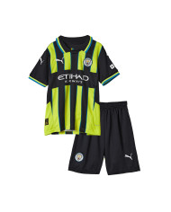 Kids Manchester City Away Kit Jersey+Shorts 2024/25