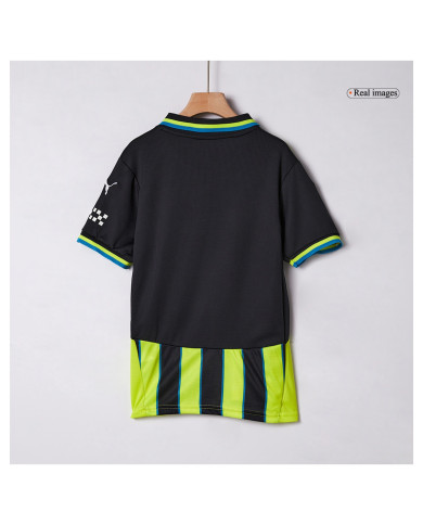 Kids Manchester City Away Kit Jersey+Shorts 2024/25 Kids Manchester City Away Kit Jersey+Shorts 2024/25