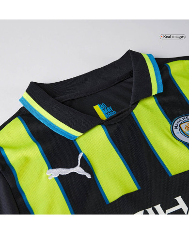 Kids Manchester City Away Kit Jersey+Shorts 2024/25 Kids Manchester City Away Kit Jersey+Shorts 2024/25