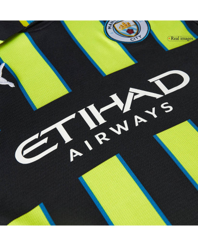 Kids Manchester City Away Kit Jersey+Shorts 2024/25 Kids Manchester City Away Kit Jersey+Shorts 2024/25