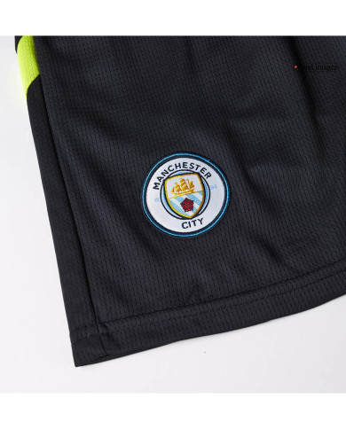 Kids Manchester City Away Kit Jersey+Shorts 2024/25 Kids Manchester City Away Kit Jersey+Shorts 2024/25