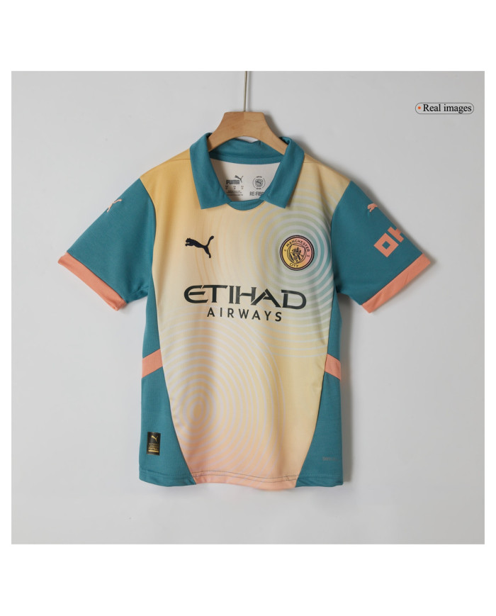 Kids Manchester City Fourth Jersey Kit 2024/25