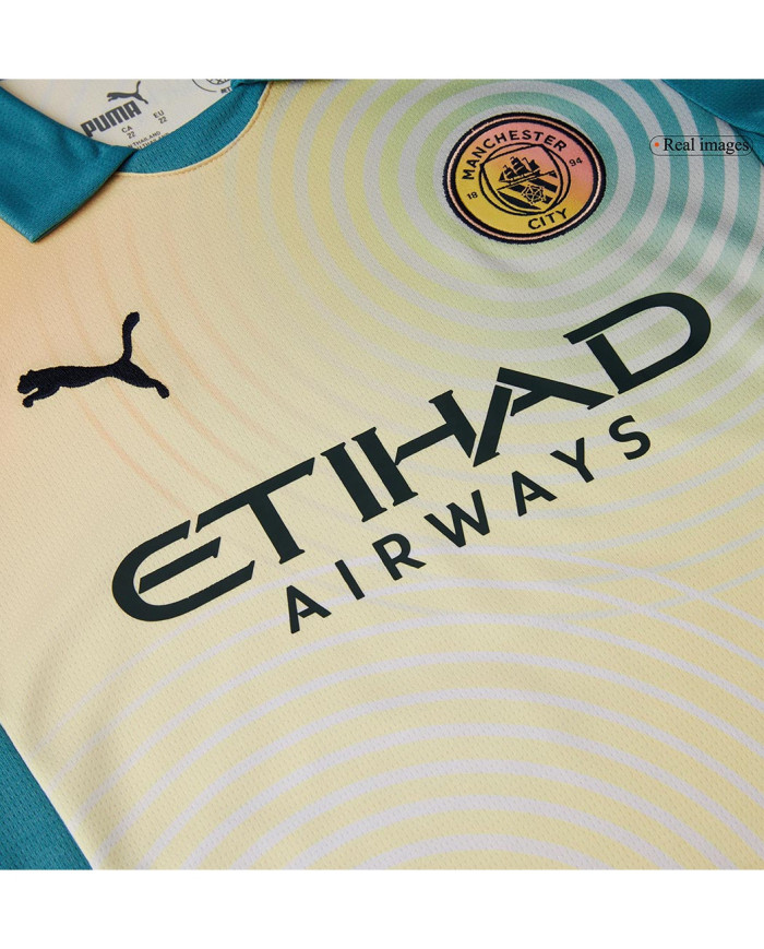 Kids Manchester City Fourth Jersey Kit 2024/25