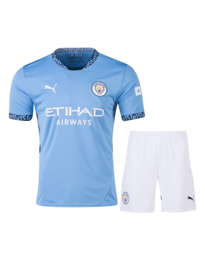 Manchester City Home Kit(Jersey+Shorts) 2024/25