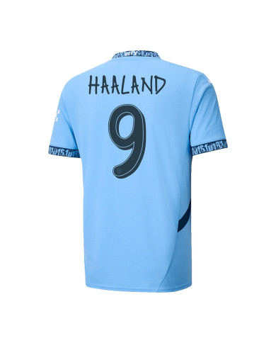 HAALAND 9 Manchester City Home Jersey 2024/25 - UCL Font HAALAND 9 Manchester City Home Jersey 2024/25 - UCL Font