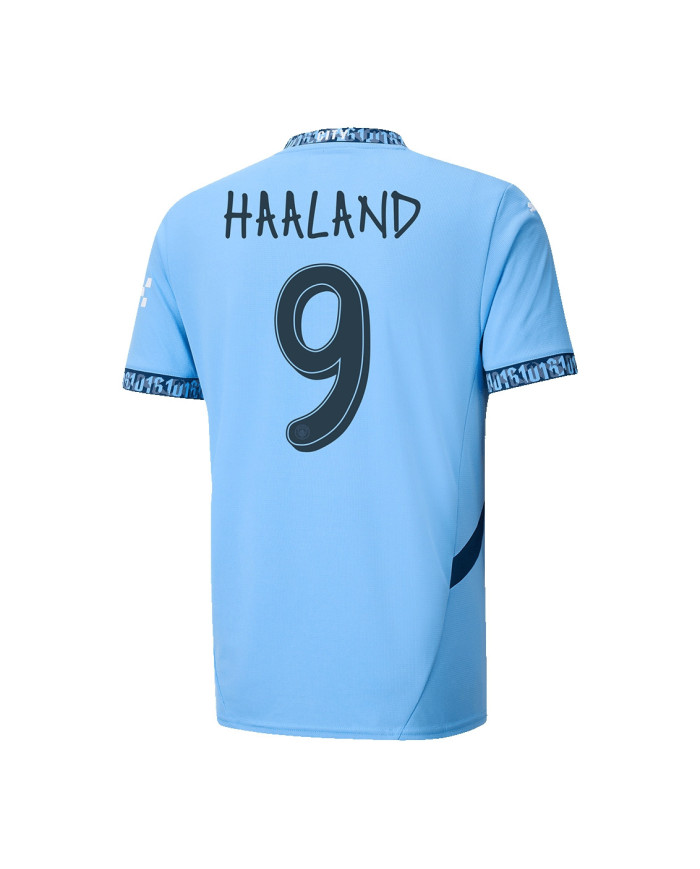 HAALAND 9 Manchester City Home Jersey 2024/25 - UCL Font