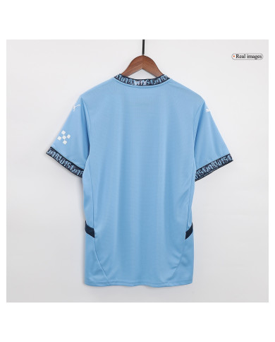 RODRIGO 16 Manchester City Home Jersey 2024/25 - UCL Font RODRIGO 16 Manchester City Home Jersey 2024/25 - UCL Font