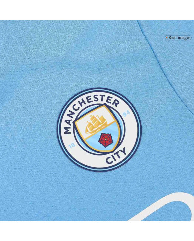 RODRIGO 16 Manchester City Home Match Jersey 2024/25 - UCL Font RODRIGO 16 Manchester City Home Match Jersey 2024/25 - UCL Font